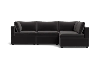 Albany Park Kova Box Cushion L-shape In Black