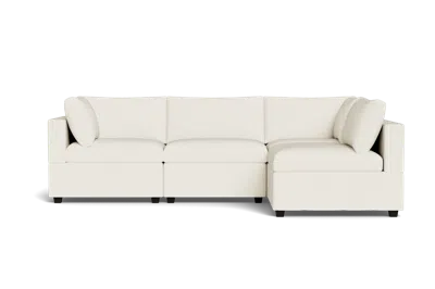 Albany Park Kova Box Cushion L-shape In White