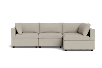 Albany Park Kova Box Cushion L-shape In Gray