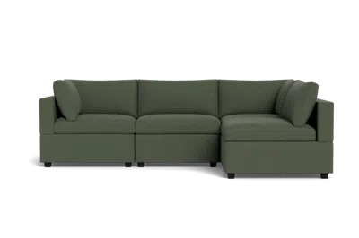 Albany Park Kova Box Cushion L-shape In Green