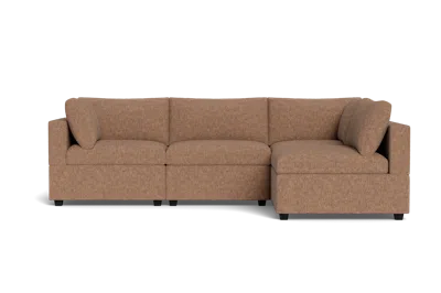 Albany Park Kova Box Cushion L-shape In Brown