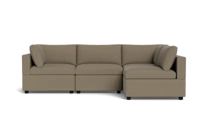 Albany Park Kova Box Cushion L-shape In Brown