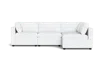 Albany Park Kova Box Cushion L-shape In White