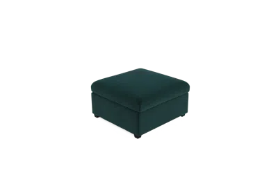 Albany Park Kova Box Cushion Ottoman In Green