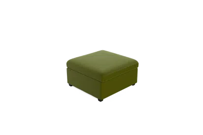 Albany Park Kova Box Cushion Ottoman In Green