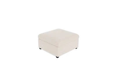 Albany Park Kova Box Cushion Ottoman In White