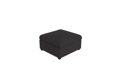 Albany Park Kova Box Cushion Ottoman In Black