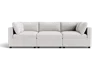 Albany Park Kova Box Cushion Pit In White