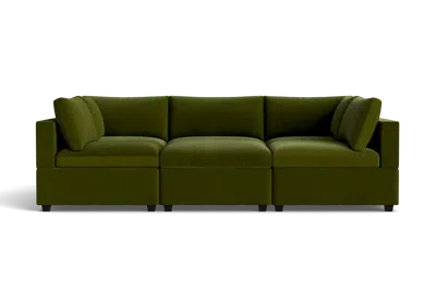 Albany Park Kova Box Cushion Pit In Green