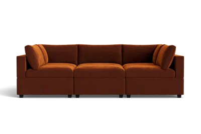 Albany Park Kova Box Cushion Pit In Orange