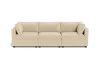 Albany Park Kova Box Cushion Sofa 122" In White
