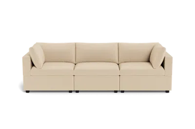 Albany Park Kova Box Cushion Sofa 122" In White