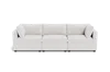 Albany Park Kova Box Cushion Sofa 122" In White