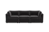 Albany Park Kova Box Cushion Sofa 122" In Gray