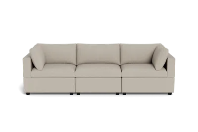 Albany Park Kova Box Cushion Sofa 122" In White