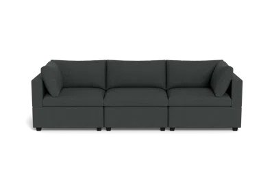 Albany Park Kova Box Cushion Sofa 122" In Gray