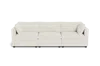 Albany Park Kova Box Cushion Sofa 122" In White