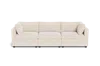 Albany Park Kova Box Cushion Sofa 122" In White