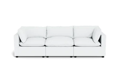 Albany Park Kova Box Cushion Sofa 122" In White