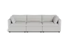 Albany Park Kova Box Cushion Sofa 122" In White