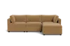 Albany Park Kova Box Cushion Sofa 122" + Ottoman In Brown