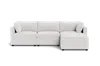 Albany Park Kova Box Cushion Sofa 122" + Ottoman In White