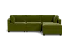 Albany Park Kova Box Cushion Sofa 122" + Ottoman In Green
