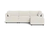 Albany Park Kova Box Cushion Sofa 122" + Ottoman In White