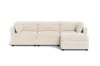 Albany Park Kova Box Cushion Sofa 122" + Ottoman In Neutral