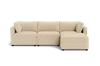 Albany Park Kova Box Cushion Sofa 122" + Ottoman In White