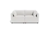 Albany Park Kova Box Cushion Sofa 86" In White