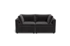 Albany Park Kova Box Cushion Sofa 86" In Black