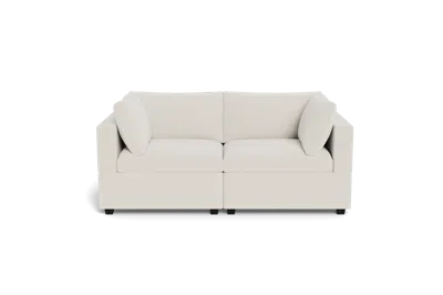 Albany Park Kova Box Cushion Sofa 86" In White