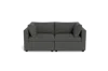 Albany Park Kova Box Cushion Sofa 86" In Gray