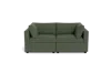 Albany Park Kova Box Cushion Sofa 86" In Green