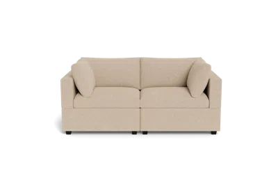 Albany Park Kova Box Cushion Sofa 86" In Neutral