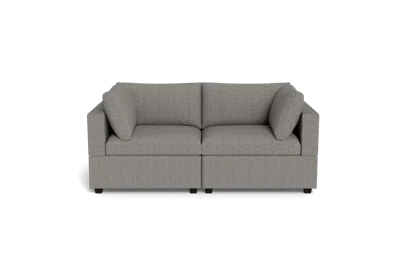 Albany Park Kova Box Cushion Sofa 86" In Gray
