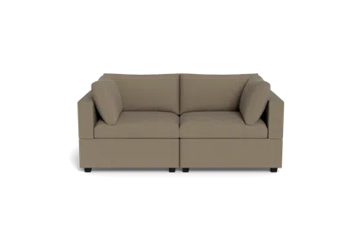 Albany Park Kova Box Cushion Sofa 86" In Gray