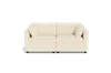 Albany Park Kova Box Cushion Sofa 86" In White