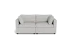 Albany Park Kova Box Cushion Sofa 86" In Gray