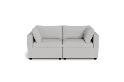 Albany Park Kova Box Cushion Sofa 86" In Gray