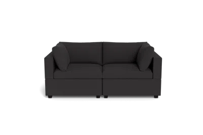 Albany Park Kova Box Cushion Sofa 86" In Black