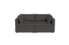 Albany Park Kova Box Cushion Sofa 86" In Gray
