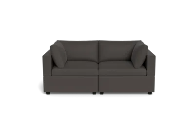 Albany Park Kova Box Cushion Sofa 86" In Gray