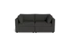 Albany Park Kova Box Cushion Sofa 86" In Gray