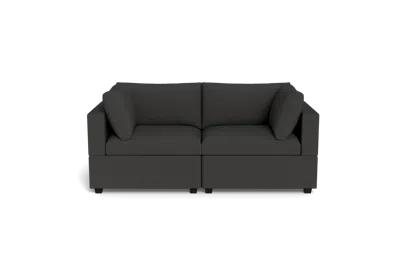 Albany Park Kova Box Cushion Sofa 86" In Gray