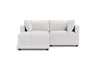 Albany Park Kova Box Cushion Sofa 86" + Ottoman In White