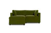 Albany Park Kova Box Cushion Sofa 86" + Ottoman In Green