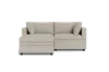 Albany Park Kova Box Cushion Sofa 86" + Ottoman In White