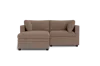 Albany Park Kova Box Cushion Sofa 86" + Ottoman In Brown